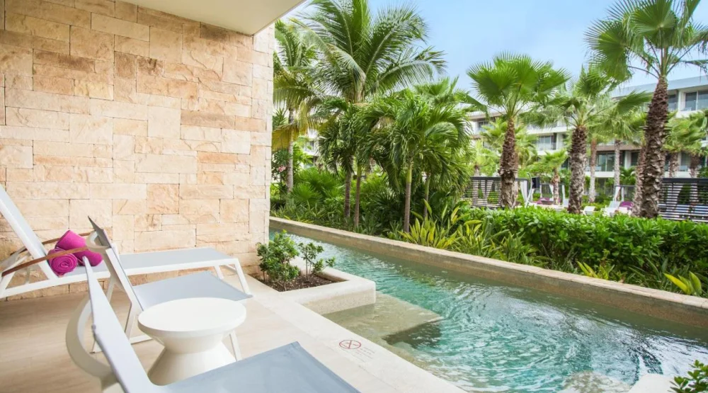 Xhale Club Junior Suite Swimout Ocean Front Double at Breathless Riviera Cancun Resort & Spa