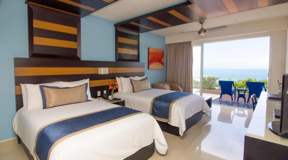 Junior Suite with Two Double Beds and Hot Tub at Secrets Huatulco Resort & Spa