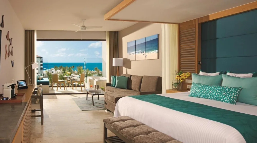 Preferred Club Junior Suite Ocean View -2 Queen Size Beds at Dreams Playa Mujeres Golf & Spa Resort