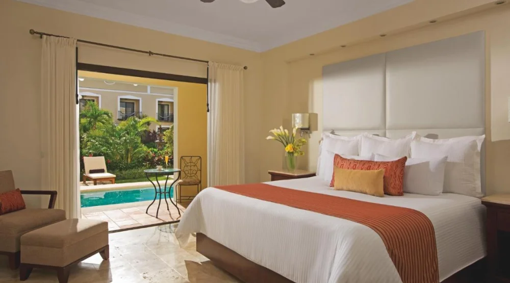 Preferred Club Deluxe Swimout Garden Double at Dreams Tulum Resort & Spa