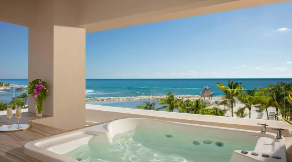 Preferred Club Honeymoon Suite Hot Tub Ocean View at Dreams Aventuras Resort & Spa