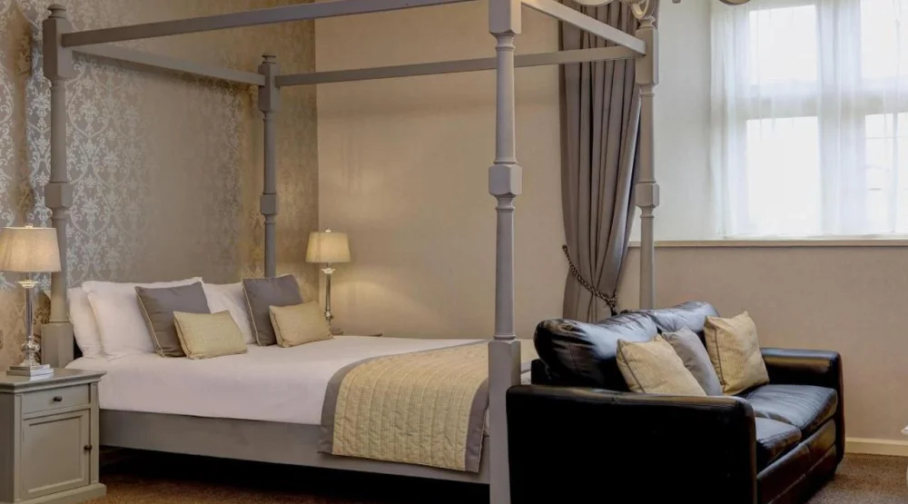 Superior Double Room with Four Poster Bed at Walworth Castle Hotel