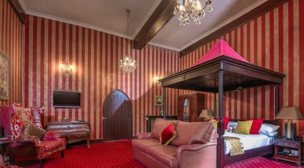 The Derwentwater Suite at Langley Castle Hotel