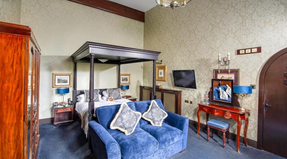 The De Lucy Suite at Langley Castle Hotel