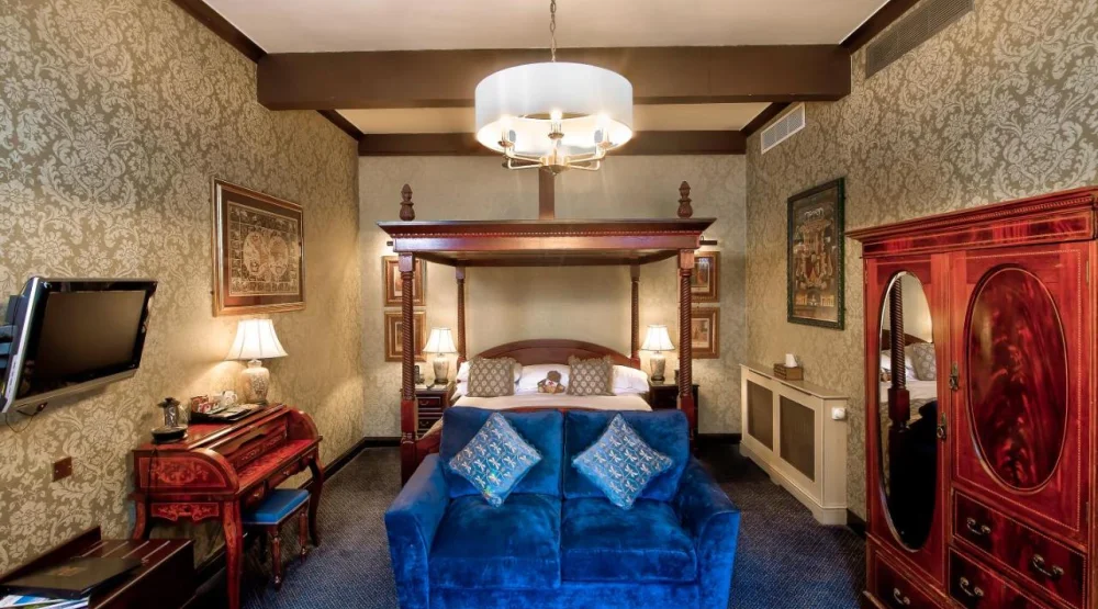 The Cadwallader Suite at Langley Castle Hotel