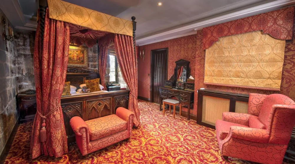 The Tower Suite at Langley Castle Hotel