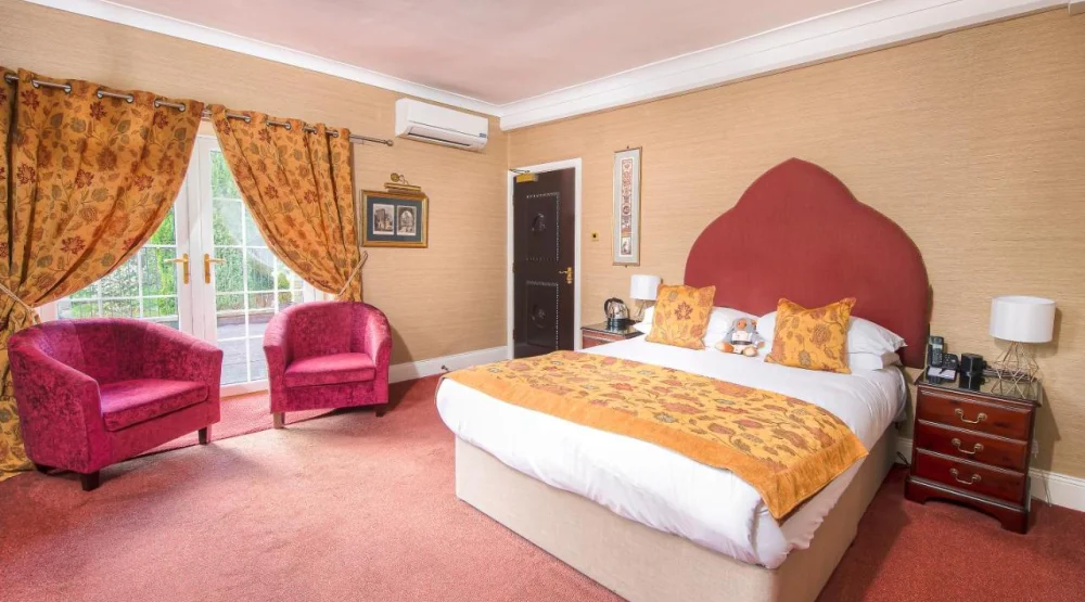 Castle View Lodge Room at Langley Castle Hotel