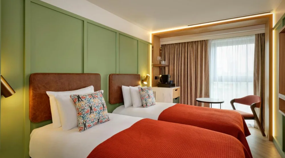 Deluxe Twin Room with City View at The Reach at Piccadilly, a Tribute Portfolio Hotel