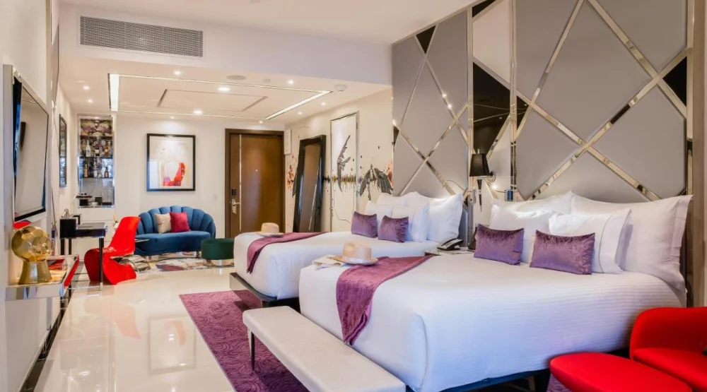 Ultra Suite Two Double Beds South at Hotel Mousai