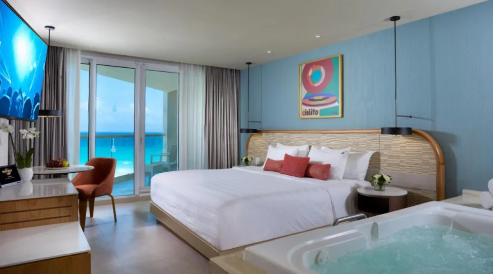 King Room with Sea View at Hard Rock Hotel Cancun