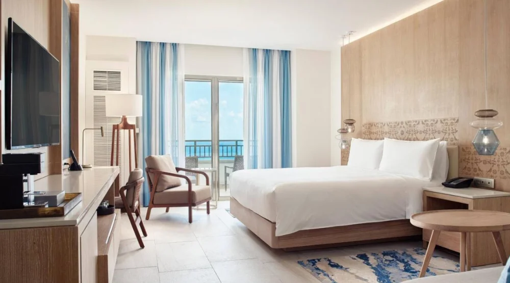 Premium Ocean View Deluxe King with Balcony at JW Marriott Cancun Resort & Spa