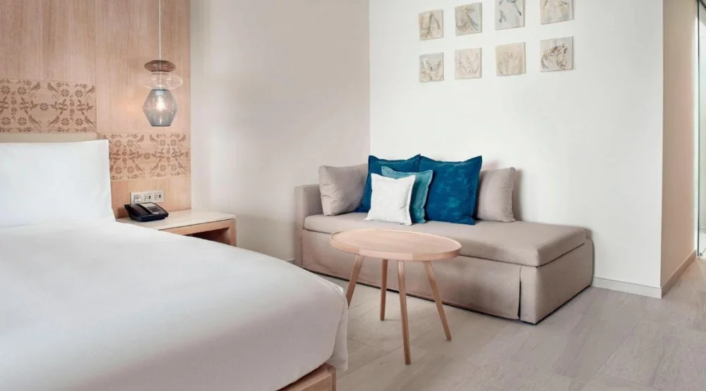 Club Level For Two Adults,  Premium Ocean View Deluxe King with Balcony at JW Marriott Cancun Resort & Spa