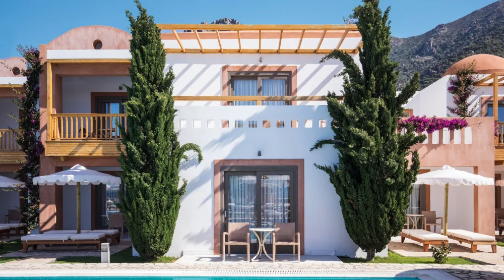 Bungalow Sharing Pool at Mitsis Selection Blue Domes