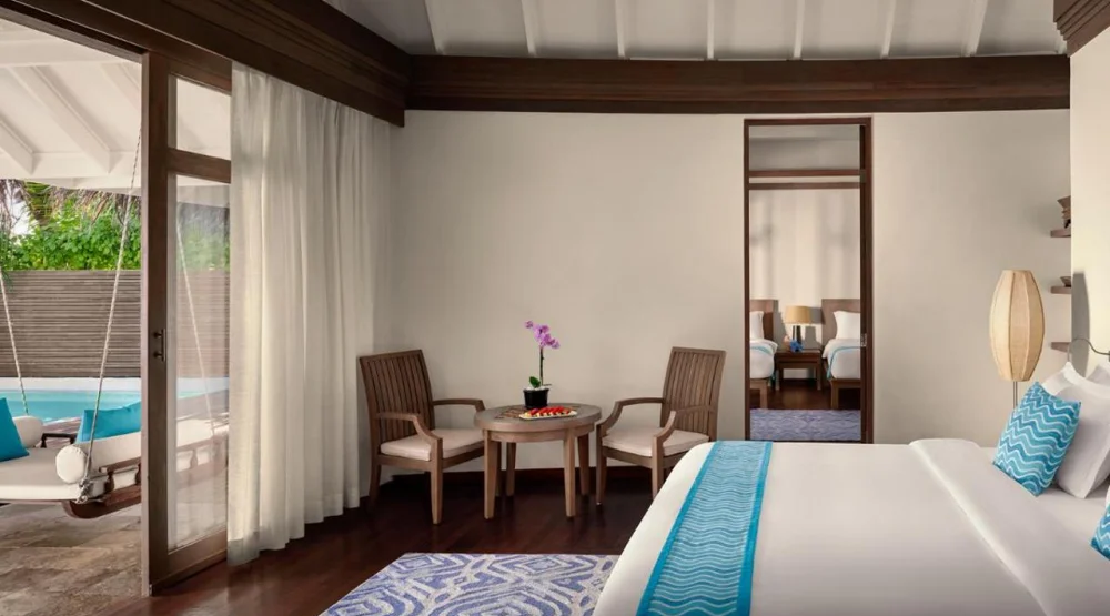 Two Bedroom Family Beach Pool Villa at Anantara Dhigu Maldives Resort