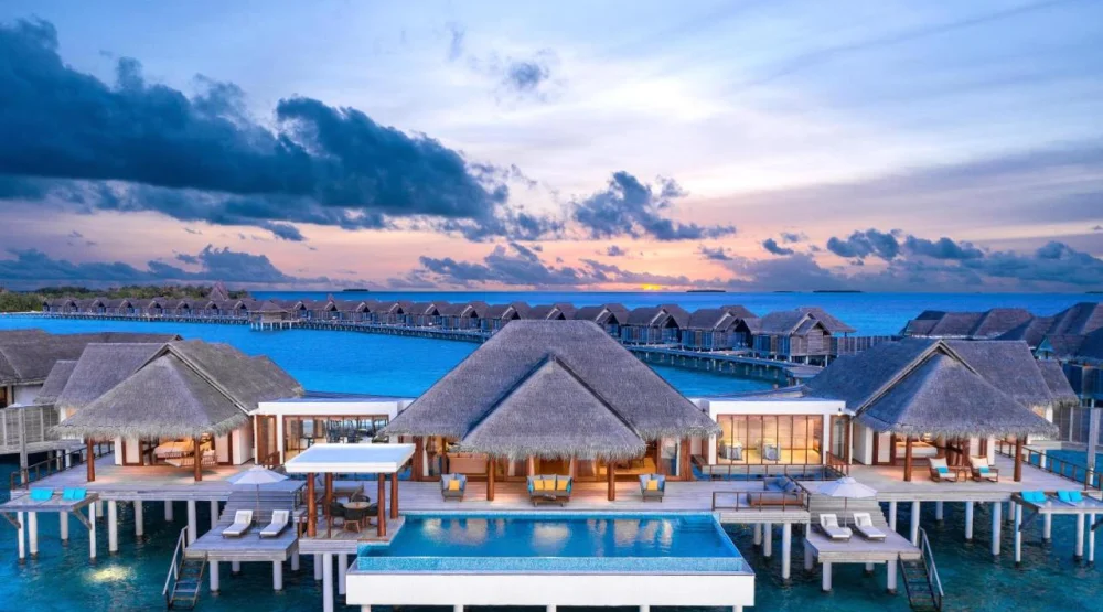 Two Bedroom Sunset Over Water Pool Residence at Anantara Kihavah Maldives Villas