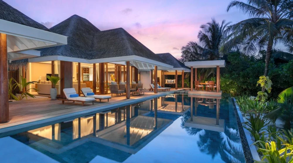 Two Bedroom Beach Pool Residence at Anantara Kihavah Maldives Villas