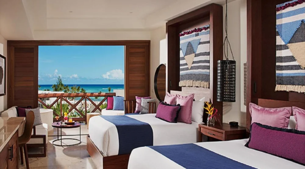 Preferred Club Jr. Suite Ocean View with Double Beds (2 Adults) at Secrets Cap Cana Resort & Spa