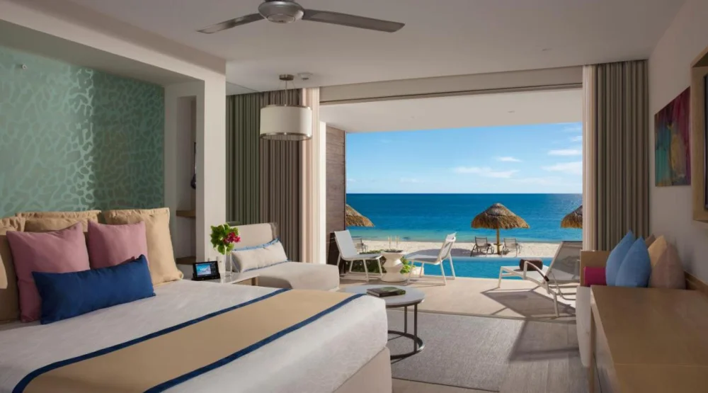 Preferred Club Junior Suite Swimout Ocean Front King at Secrets Riviera Cancun Resort & Spa