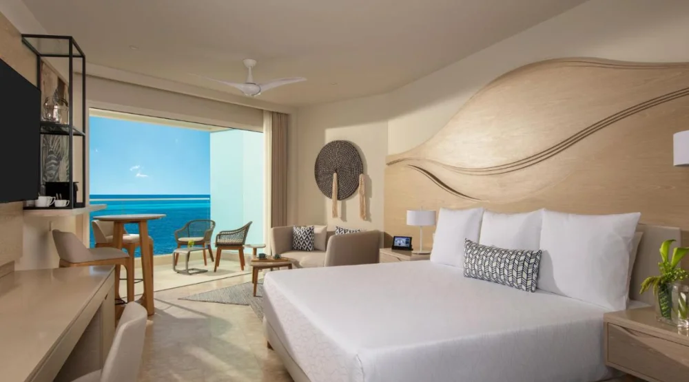 Allure Junior Suite Ocean View King at Breathless Cancun Soul Resort & Spa