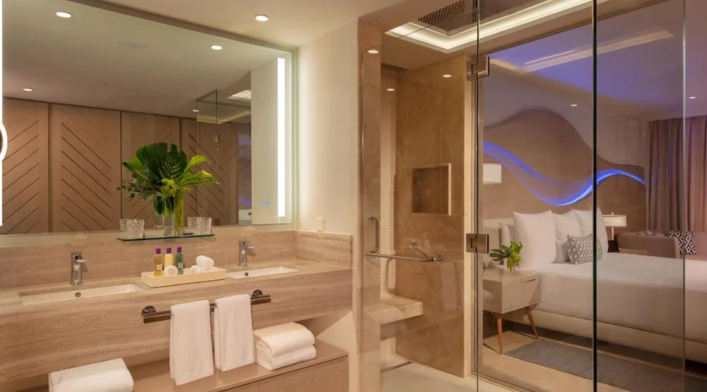 Allure Junior Suite Partial Ocean View King at Breathless Cancun Soul Resort & Spa