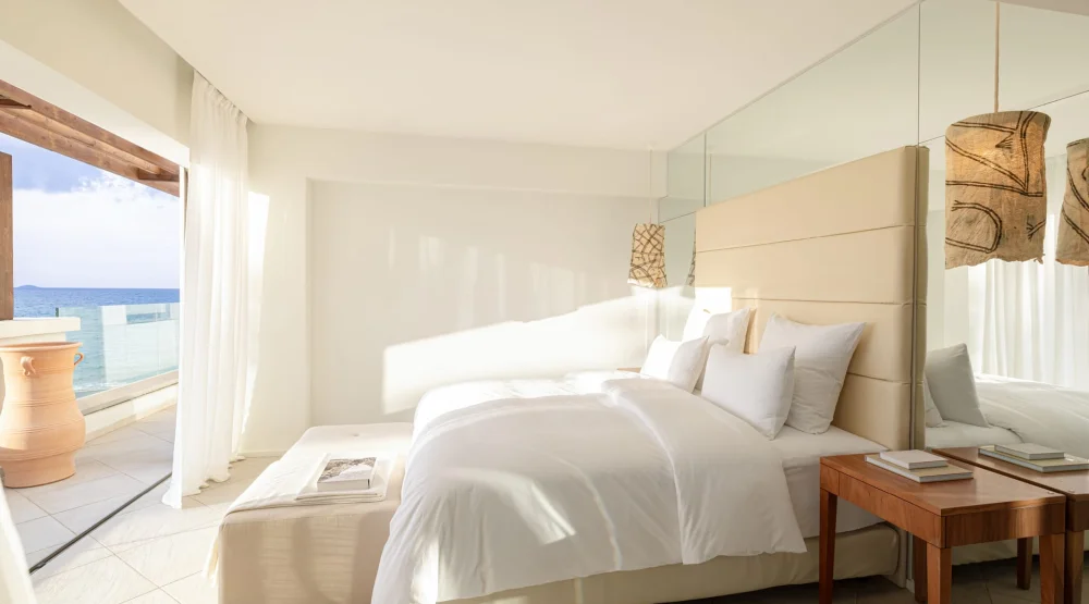 Luxury Room Side Sea View Or Lagoon View at Amirandes A Grecotel Resort to Live