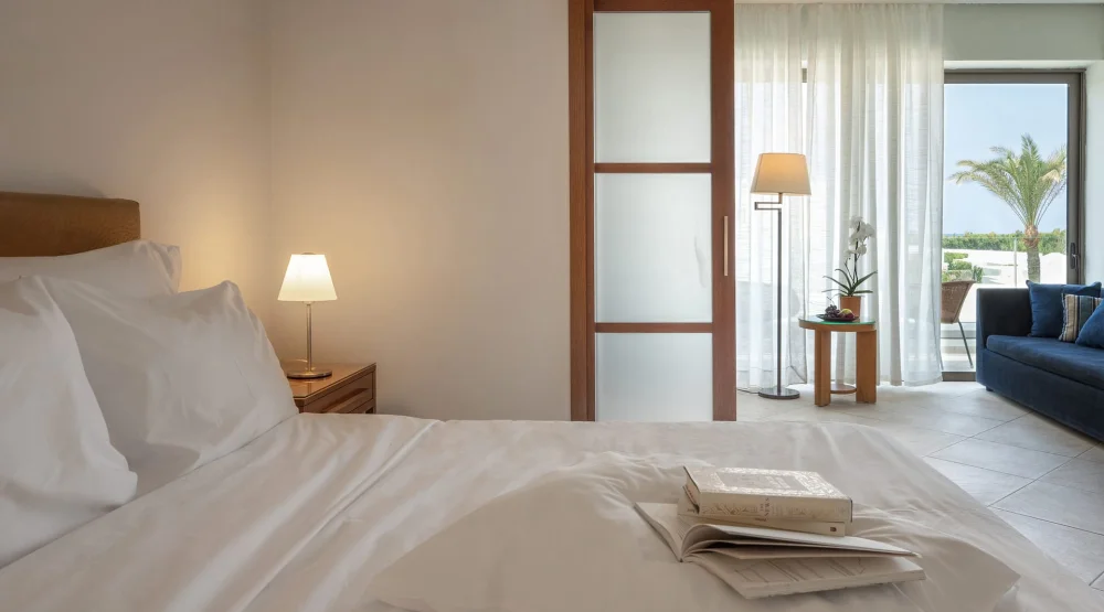 Superior Family Room Side Sea View at Amirandes A Grecotel Resort to Live