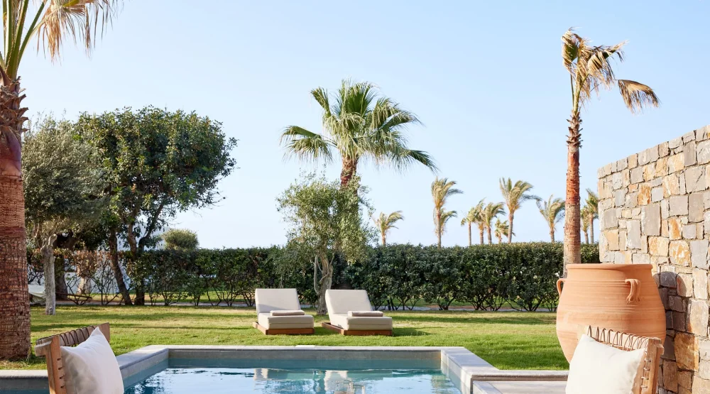 Swim Up Family Room with Garden at Amirandes A Grecotel Resort to Live