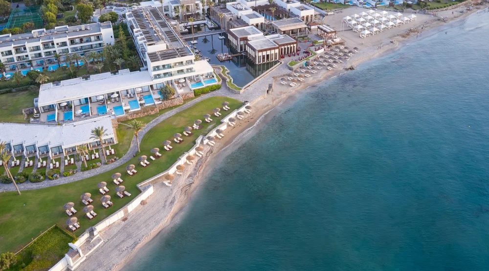 Junior Bungalow Suite Waterfront Private Pool at Amirandes A Grecotel Resort to Live