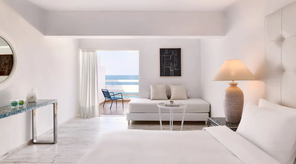 Open Plan Suite Sea View at Grecotel LuxMe White