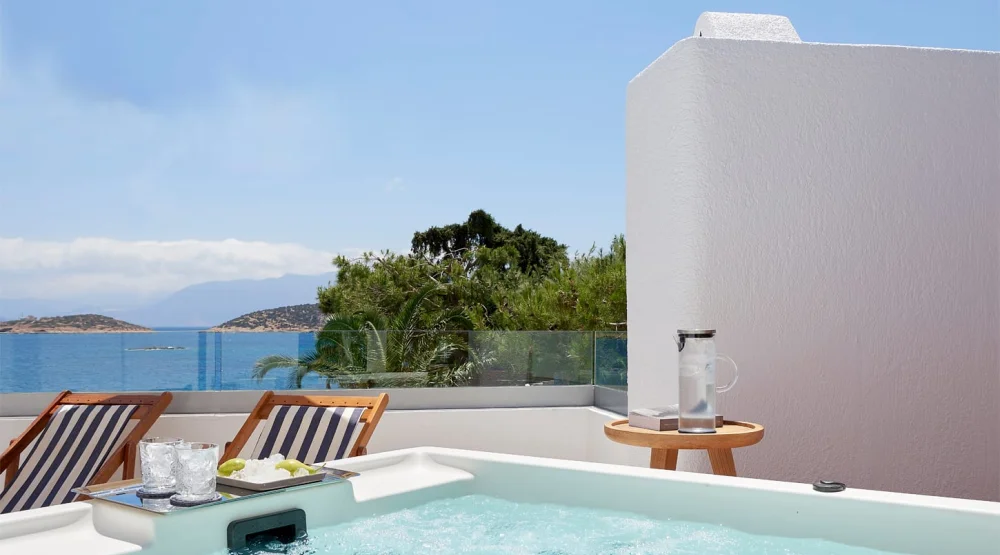 Junior Suite Outdoor Hot Tub Sea View at St Nicolas Bay Resort Hotel & Villas