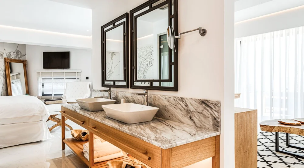 Island Honeymoon Seafront Suite with Private Pool & Outdoor Jacuzzi at Abaton Island Resort & Spa