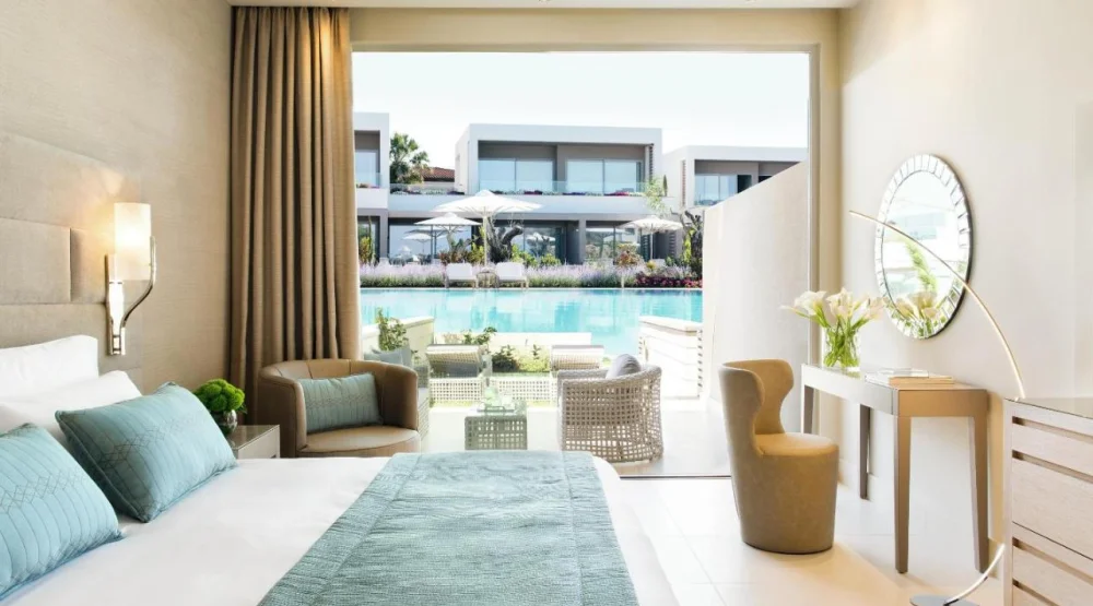 Family Room Private Garden Pool View at Sani Dunes