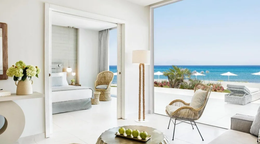 One Bedroom Suite with Private Garden and Sea View at Ikos Aria
