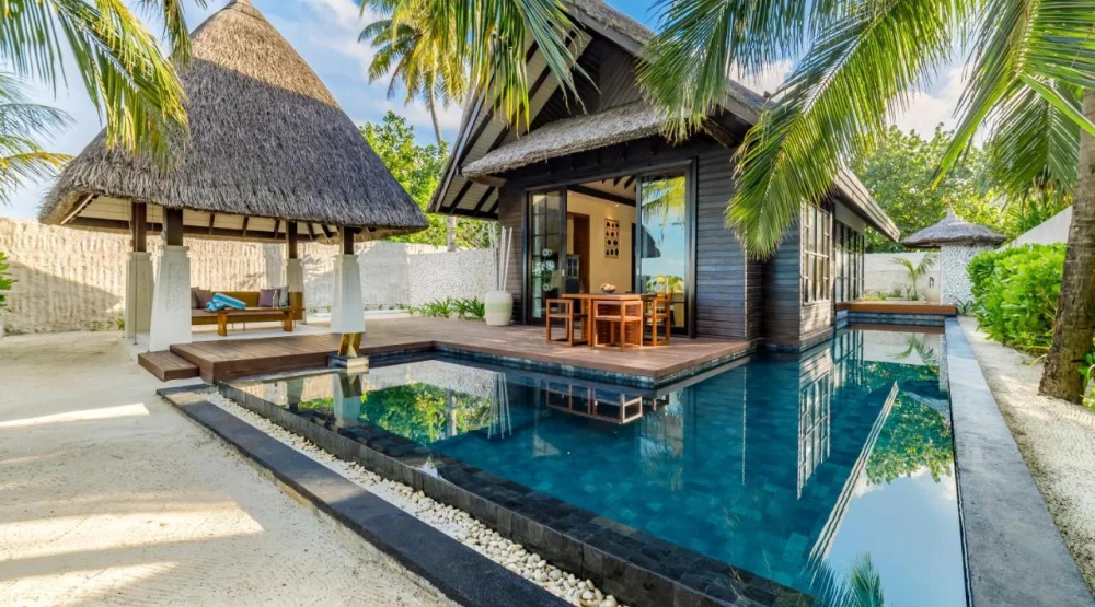 Beach Villa Sunset with Private Pool at Ozen Reserve Bolifushi