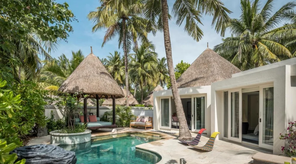 Two Bedroom Beach Pavilion with Pool at Four Seasons Resort At Kuda Huraa