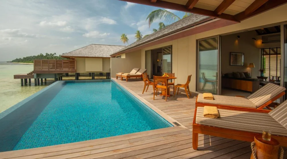 Sunrise Two Bedroom Water Pool Villa at The Residence Maldives At Dhigurah
