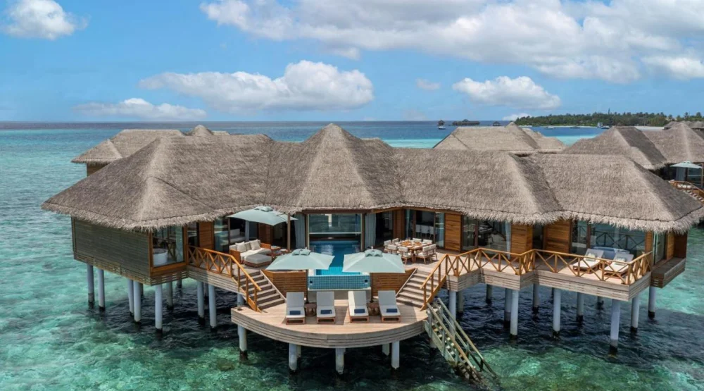 Two Bedroom Ocean Pavilion with Indoor-outdoor Pool at Huvafen Fushi