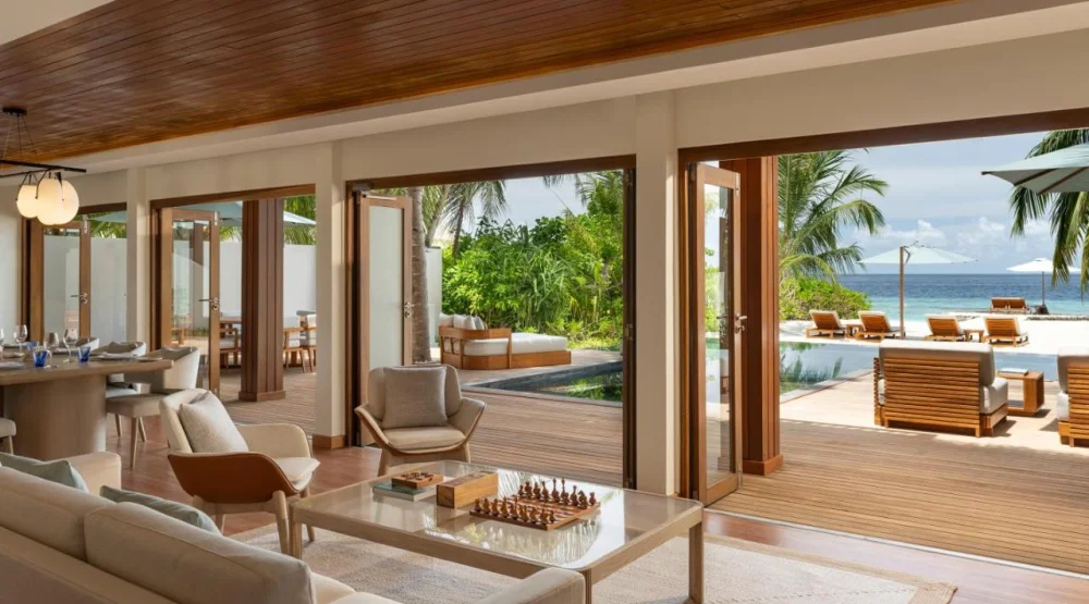 Two Bedroom Beach House with Pool at Huvafen Fushi