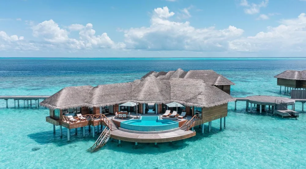 Two Bedroom Ocean Pavilion with Outdoor Pool at Huvafen Fushi