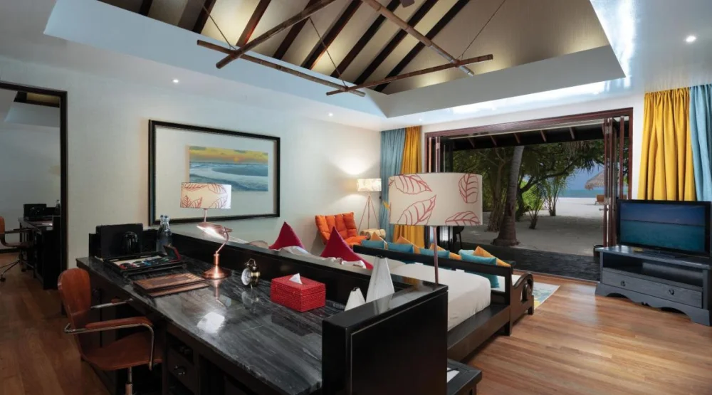 Two Bedroom Sunset Family Beach Villa at Atmosphere Kanifushi Maldives