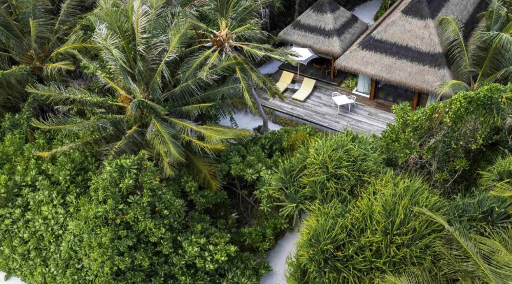 Beach Villa with Private Terrace at Pullman Maldives Maamutaa