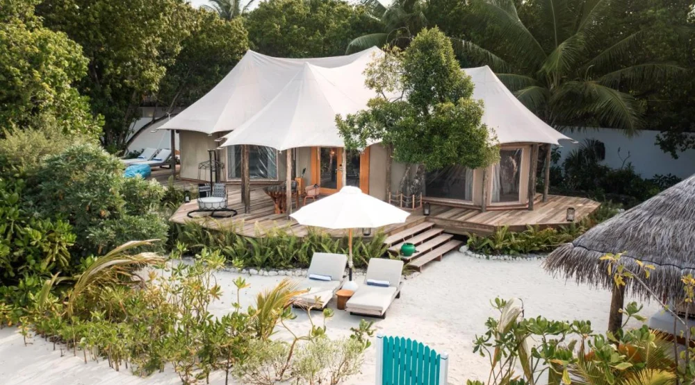 Safari Beach Villa with Pool at Sirru Fen Fushi Maldives Private Lagoon Resort