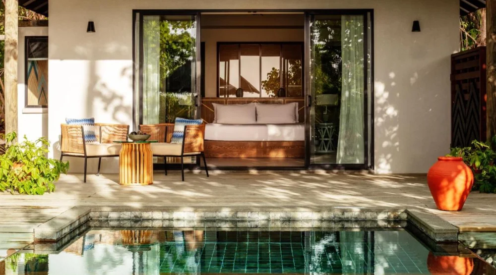 Sunset Beach Pool Villa at NH Collection Maldives Havodda Resort