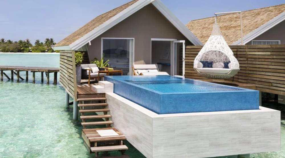 Overwater Infinity Pool Villa at LUX* South Ari Atoll
