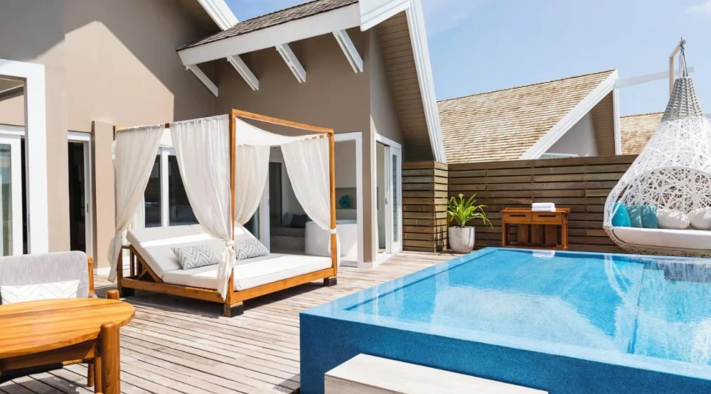 Temptation Pool Water Villa at LUX* South Ari Atoll