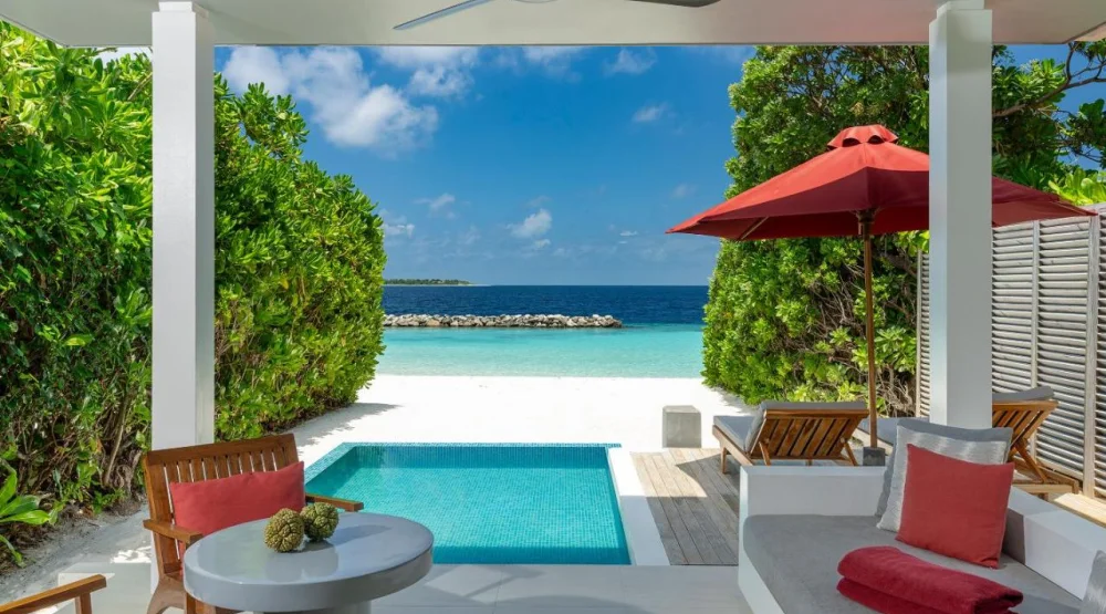 Beach Villa with Pool at Dhigali Maldives