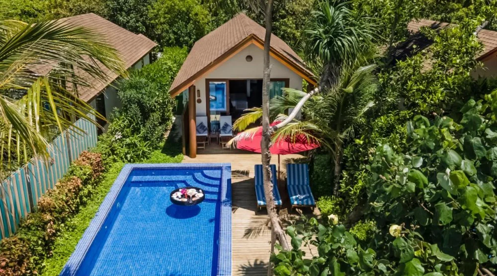 Deluxe Beach Pool Villa at Reethi Faru Resort