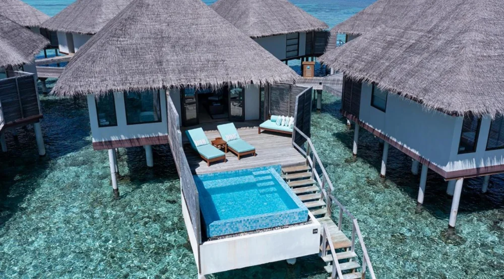 Water Bungalow with Pool at Velassaru Maldives