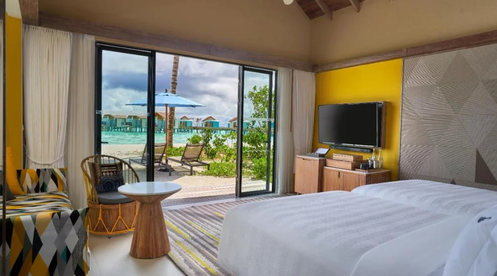 Gold Beach Villa - Twin Bed at Hard Rock Hotel Maldives