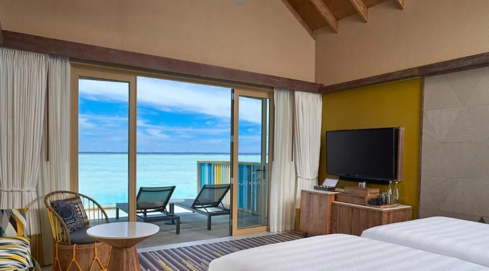 Platinum Overwater Villa - Twin Bed at Hard Rock Hotel Maldives